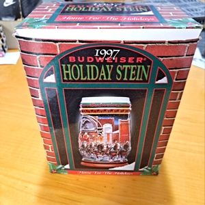 1997 Budweiser Holiday Stein New in Box